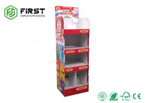 China Custom Free Floor Standing Corrugated Cardboard Waterproof Display Rack Shelf Stand wholesale