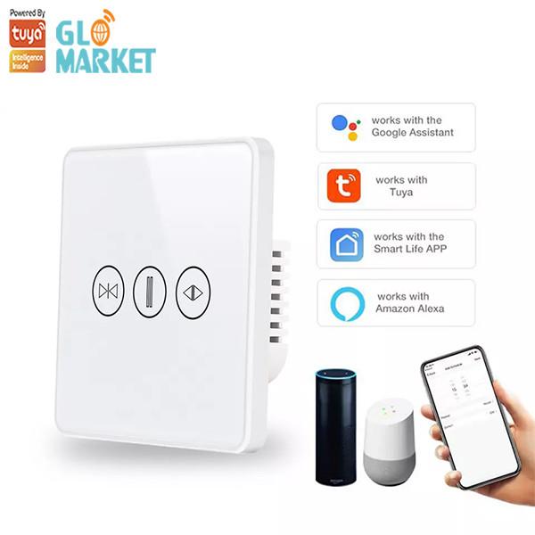 Quality Zigbee/Wifi Smart Curtain Switch Tuya App Remote Shutter Home Interior Voice Control for sale