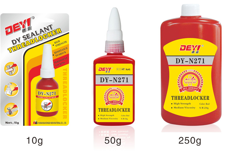 Liquid Glue For High Temperature Red Small Bottle Pipe Sealant Thread Locking Adhesive