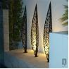 ISO9001 SGS Corten Steel Sculpture Garden Decoration Art Leaf Metal Tree for sale