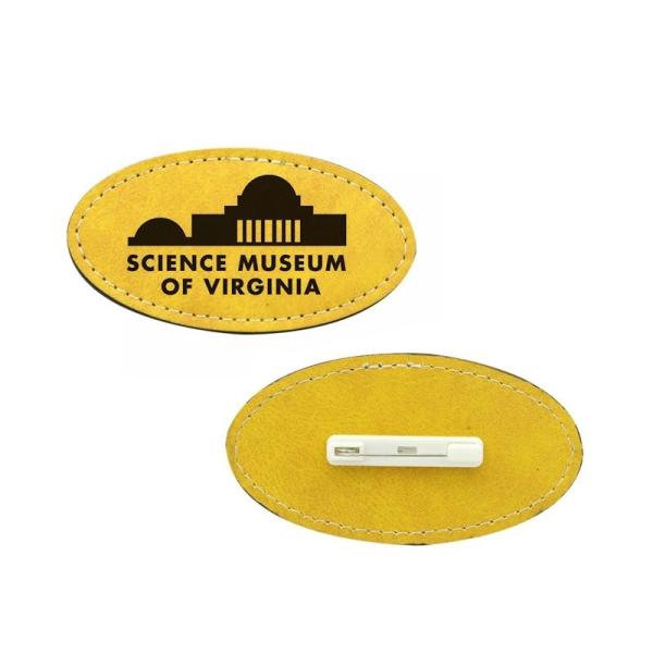 Sublimation Badge Blanks Custom Printing ID Tags Badges Colorful Pu Leather Sublimation Name Badge With Pins