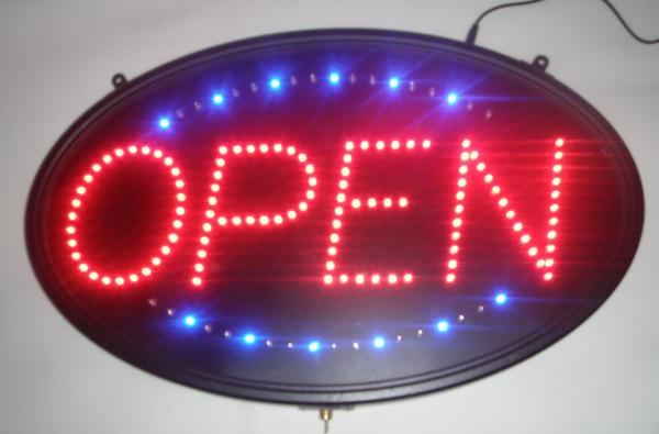 Quality Led Open sign oval for sale