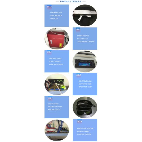 Air Cooled 200W Laser Cleaning Machine For Rust Removal Paint Coating / Welding Line
