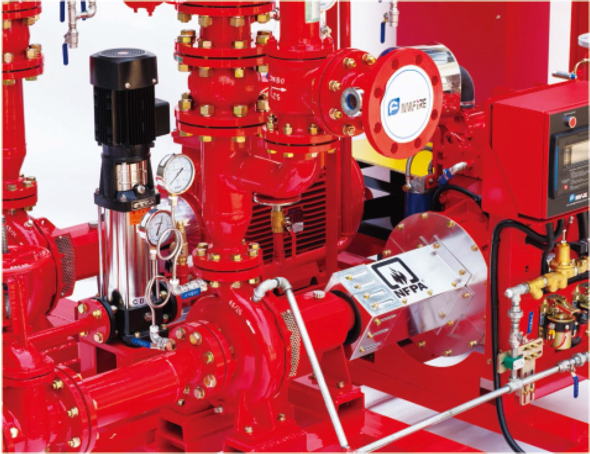 Impeller Centrifugal Pump Set With Jockey Pump UL Listed Fire Pump Tornatech controller