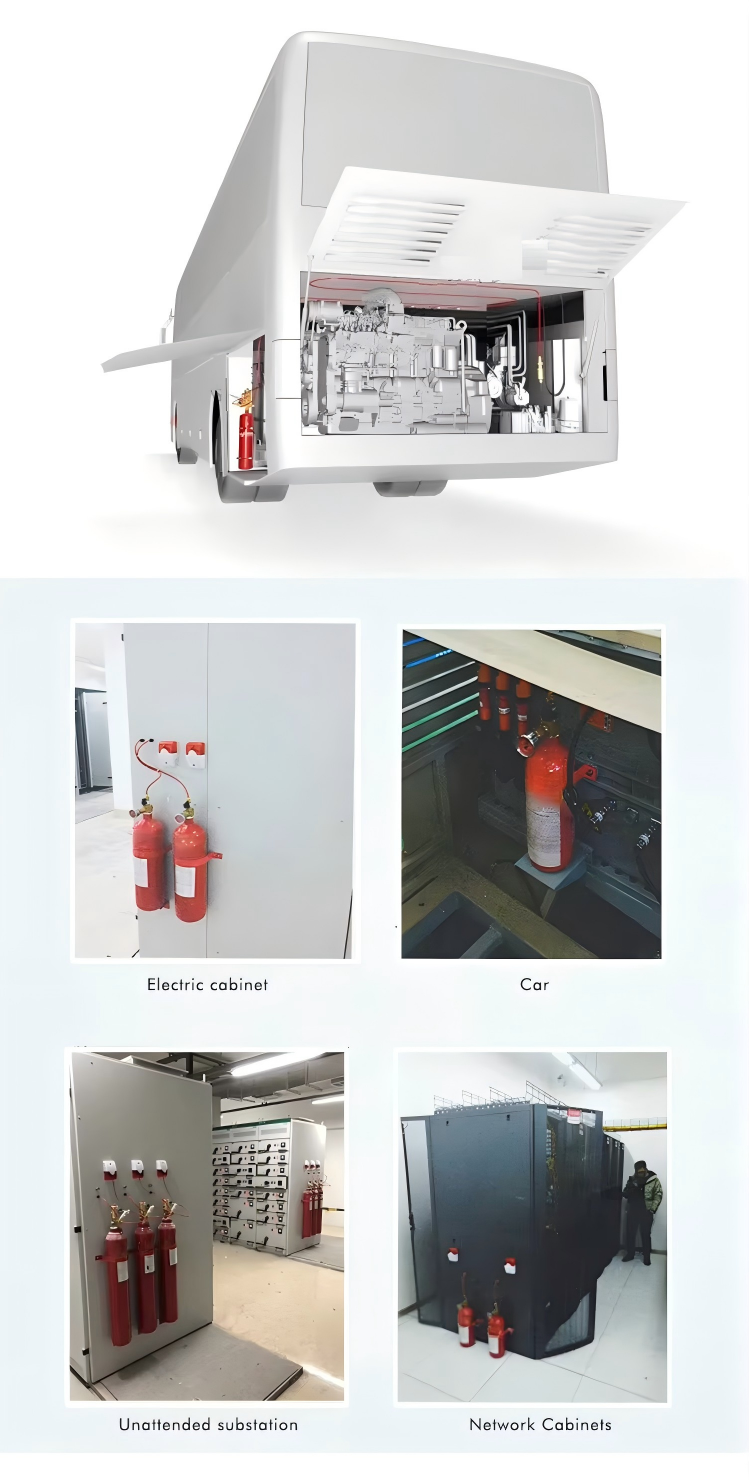 Flexible FM200 Fire Detection Tube with 25m Maximum Length 12.1Mpa Maximum Pressure and 170℃ Auto Burst for Automatic Fire Suppression