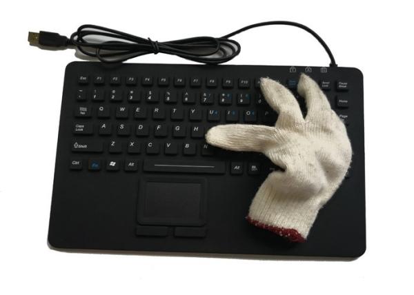 Quality Waterproof Military Portable Computer Keyboard , Touchpad Flat Keyboard For Pc for sale