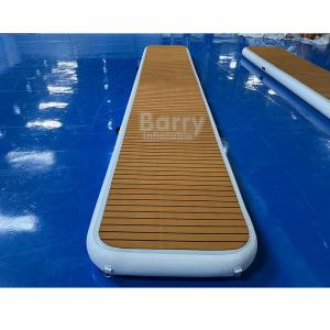 China Depend On Size Capacity Blow Up Floating Dock Inflatable Platform With Air Pump For Motor Jet Ski Boat wholesale