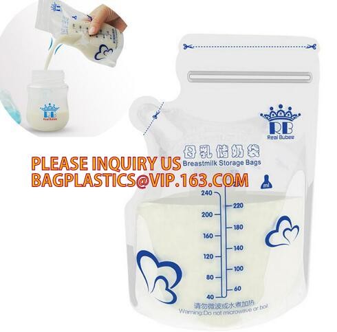 biodegradable eco-friendly FDA clear juice sealed drink pouches translucent reclosable hand held zipper plastic drinking