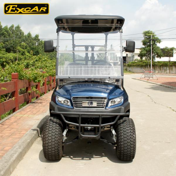 EXCAR Lithium Battery Powered 2 Seats Golf Carts / Electric Buggy Car Golf