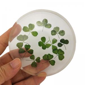 China Artificial Transparent Flower Paperweight With Fragments / Chippings wholesale