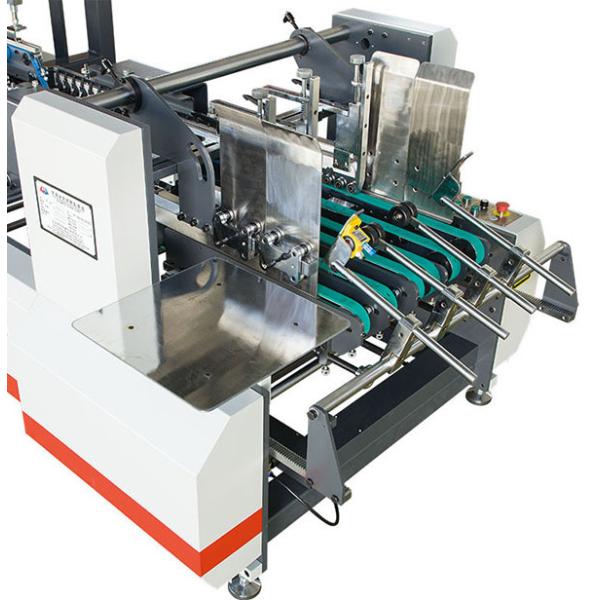 Touch Screen 1100mm Width Carton Folder Gluer Machine Low Noise
