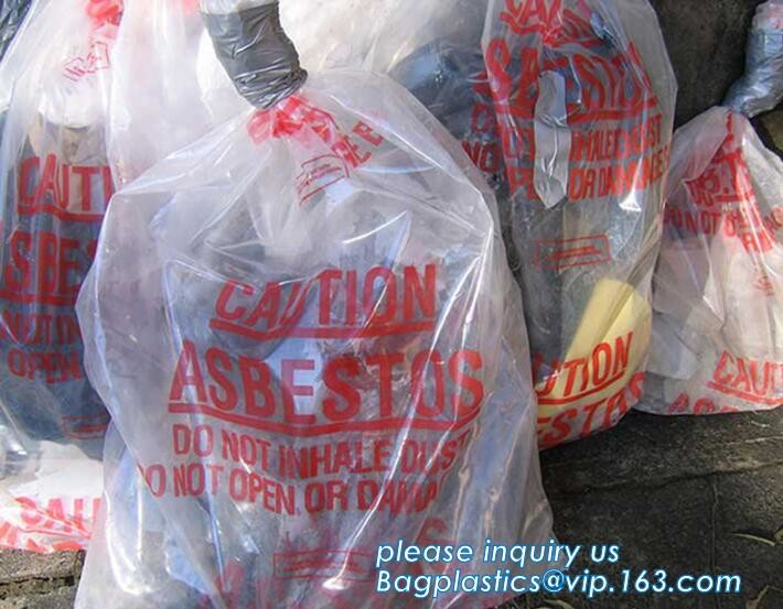 Heavy Duty Construction Plastic Asbestos Bag Waste Bag,Heavy Duty Disposal Polythene bags For Asbestos Removal BAGEASE