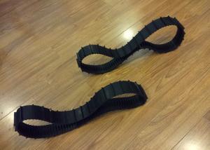60 X 12.7 X 66 Custom Rubber Tracks For Robot Platform Lawn Mover Small Machinery