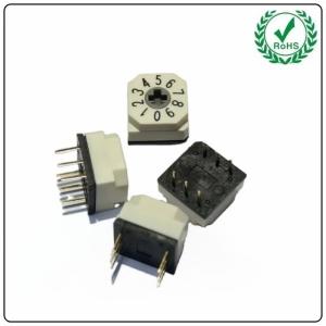 China 10mm SMD Rotary Switch 360 Degree Process Digital 6 Bit High Precision Mini Code wholesale