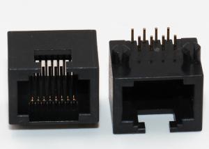 China Unshielded RJ45 Through Hole Connector , PCB RJ45 Modular Socket R / A wholesale