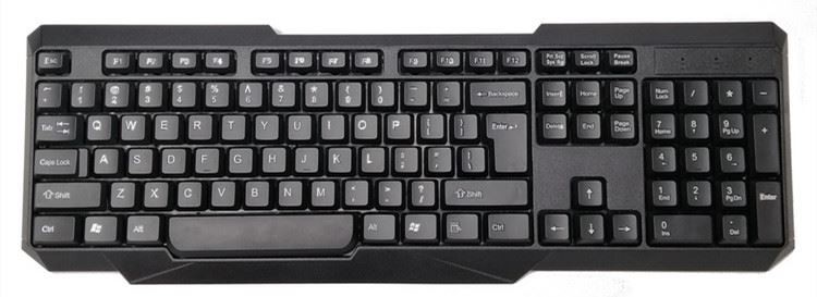 Wireless Keyboard Kit 2.4G USB Keyboard for Laptop or Computer - Full Size Keyboard with Numeric Keypad