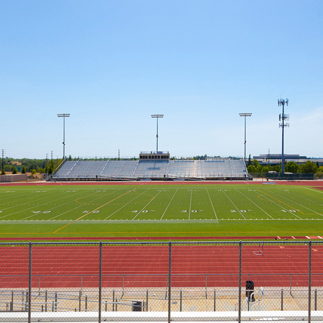 Stadium Synthetic Athletic Flooring Rubber Running Track 20M Length