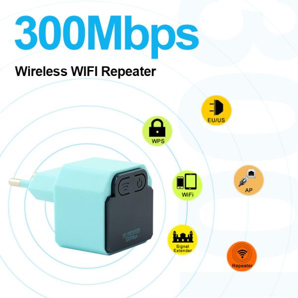 Quality US EU Plug Long Range 300M Wifi Router Repeater for sale