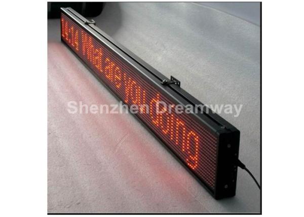 Single Red LED Scrolling Message Display 5V 40A , single line P 10 LED Message