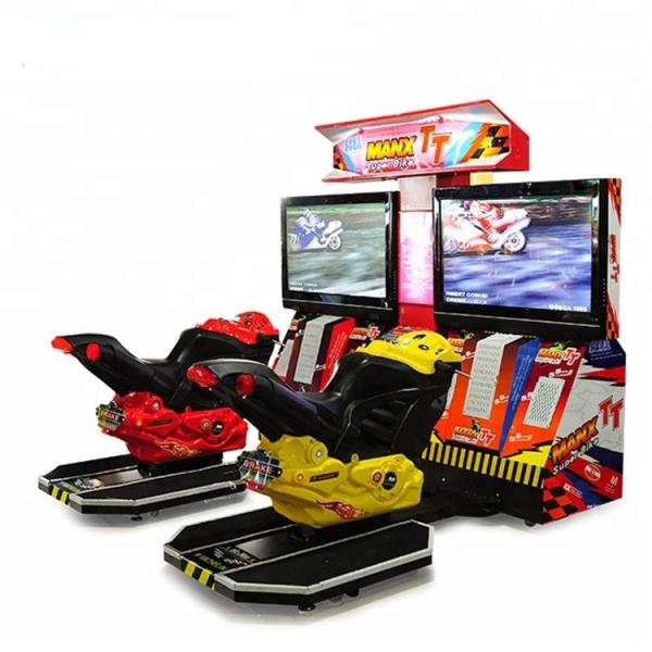 Quality Video Adult Arcade Racing Car Game Machine 42'' LCD TT Motor Simulator for sale