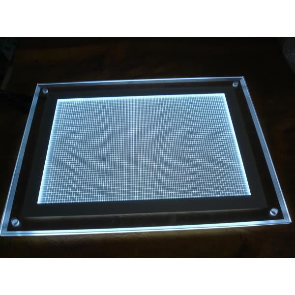 Silver Border 30mm RGB Sparkle Acrylic LED Lightbox Display