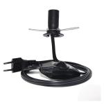 6ft European 2 Prong AC Power Extension Cord E12 Set with Wire Clip and Edison