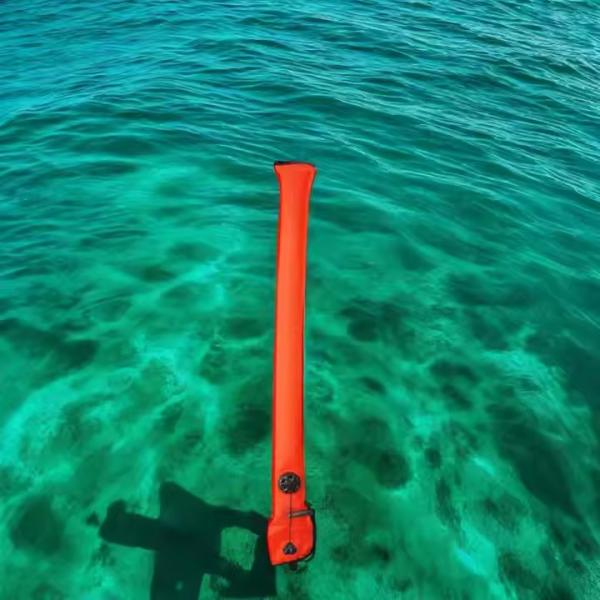 113CM Foldable Scuba Surface Marker Buoy Closed Bottom Safety Marker Buoy