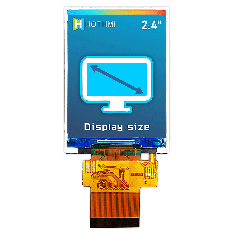 Vertical MCU TFT LCD Display 2.4 Inch Multi Function With Pcap Monitor TFT Module