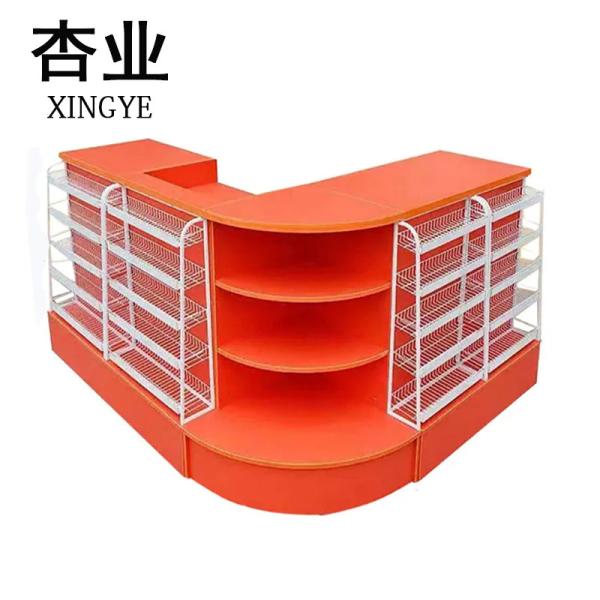 Quality High Quality Store Checkout Counter Wooden Cash Counter for Sale Checkout Counter Cashier Desk Checkstand Convenience Store Ect for sale