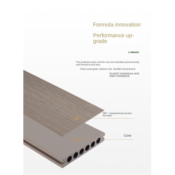 152x23mm WPC Decking Boards Waterproof Termite-Resistant Exterior Flooring