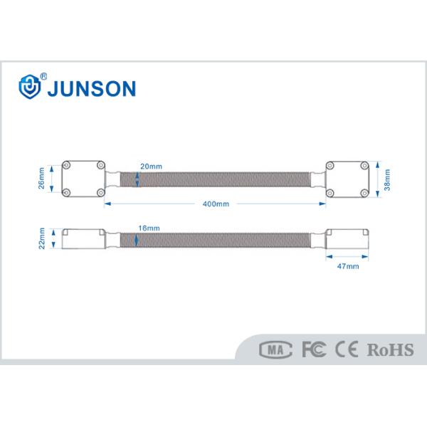 Zinc Alloy Head Stainless Steel Door Loop For Wire Protection