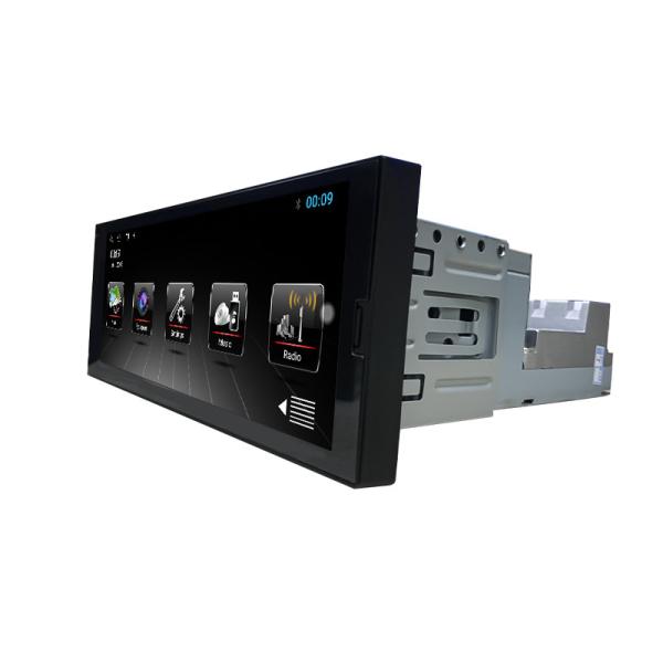 Quality Micro SD Single Din Retractable Screen Mirror Link Single Din Radio With Screen for sale