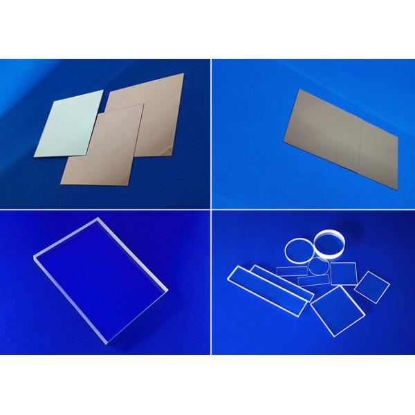 Optical Industry Quartz Glass Products Light Weight Customizable Transparent Color