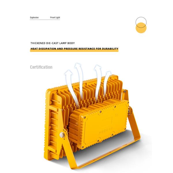 Wall Mount Atex Explosion Proof LED Flood Light For Chemical Industry Lab