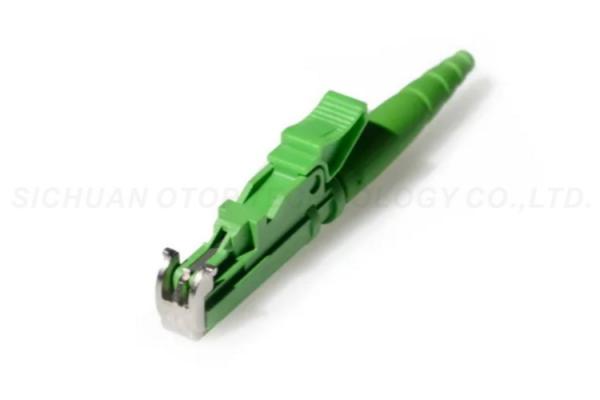 Quality E2000 Fiber Optic Connector Green Color 125.0+1/-0um For FTTH / FTTB for sale