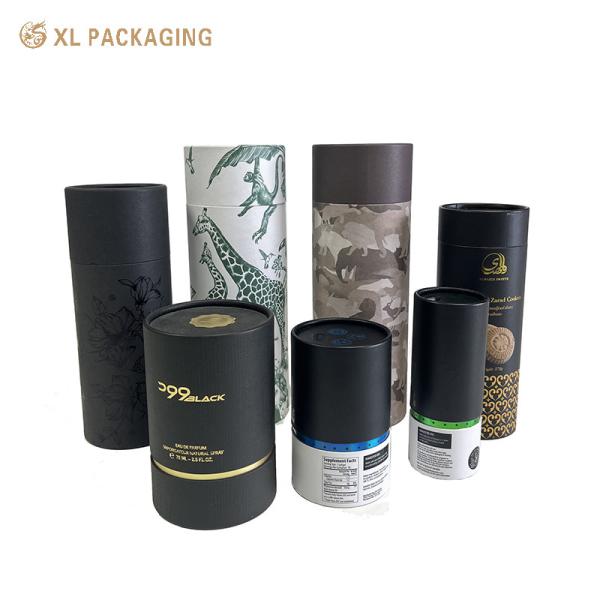 XL Packaging Custom Packaging Box Factory Custom Size Food Grade Paper Tube Round Cardboard Candy Cookie Paper Tube Packaging