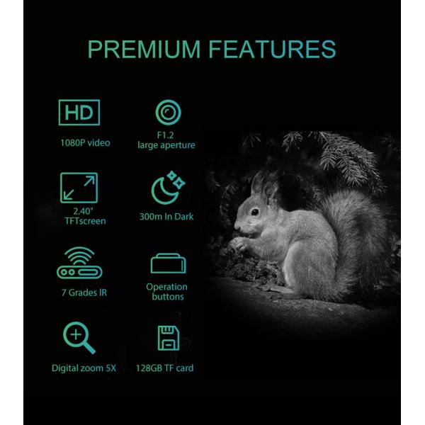 5X Zoom Real Night Vision Binoculars Hunting Digital Camera