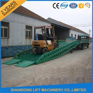 Quality Adjustable Hydraulic Portable Loading Ramps for Trucks ,  Storage Container Ramps  for sale