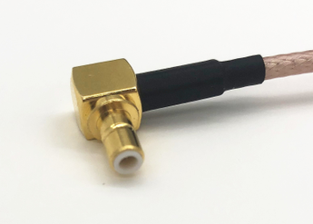 MCX Right Angle Plug To MMCX Right Angle Plug RF Cable Assembly RG 178