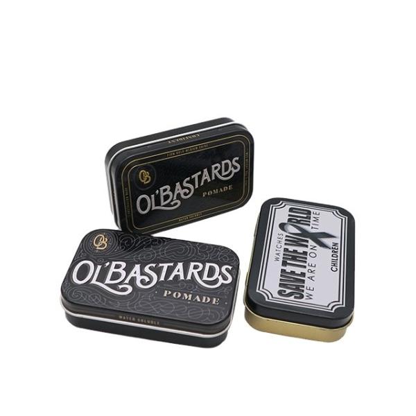 Rectangular Tin Container 4C Offset Printed Metal Tin Packaging Candy Tin Can of