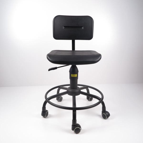 Quality PU Foaming Ergonomic Lab Stools With Backs And Wheels 360 Degree Swivel for sale