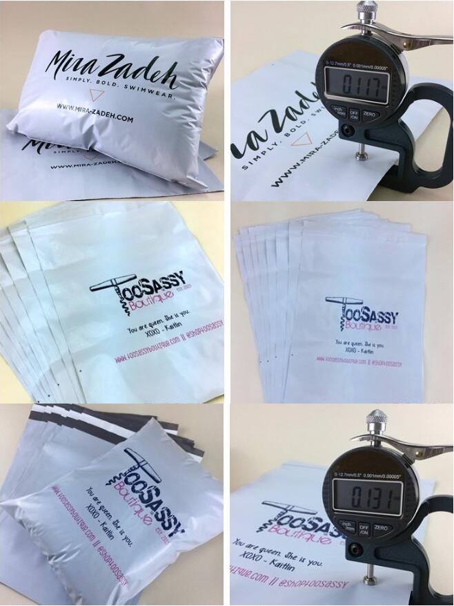 cornstarch made biodegradable and compostable courier mailing plastic shipping packaging bag with custom logo CLOTH PACK