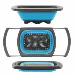 Silicone Collapsible Colander Strainer Over Sink Vegetable/Fruit Colanders