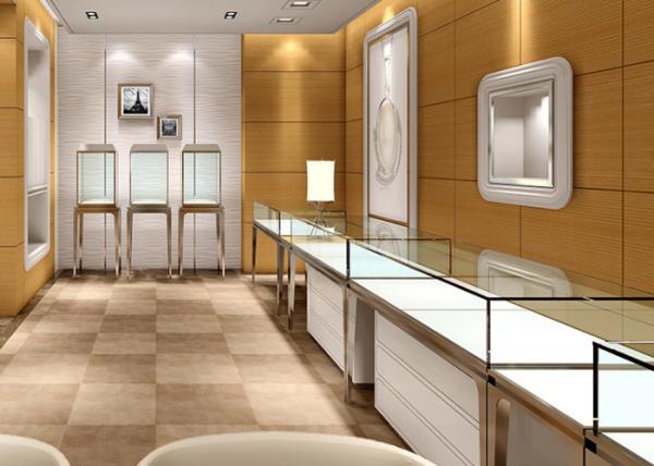 Quality Jewellery Shop Display Cabinets / Store Display Cases Eco - Friendly Material for sale