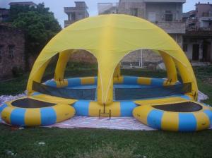 China Inflatable Water Pool With Tent / Inflatable Water Ball Pool For Party on sale