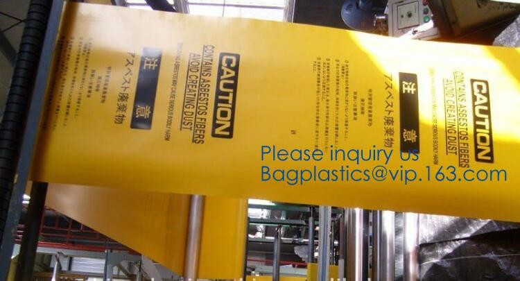 Heavy Duty Construction Plastic Asbestos Bag Waste Bag,Heavy Duty Disposal Polythene bags For Asbestos Removal BAGEASE