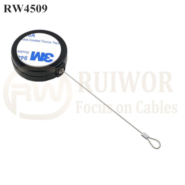RW4509 Round Display Pull Box Plus Size Customizable Fixed Loop End