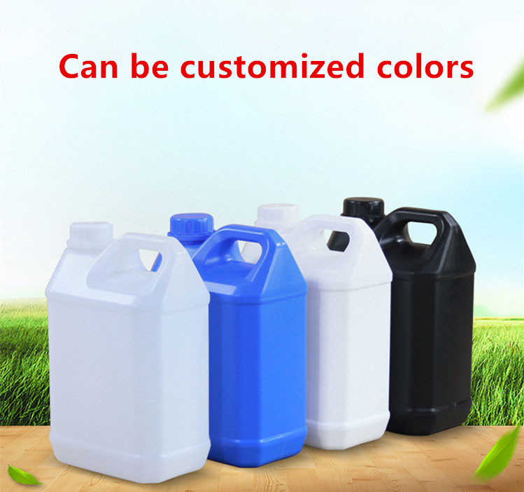 Customized Logo 1Gallon Square Plastic Jerry Can for Wine Oil and More
