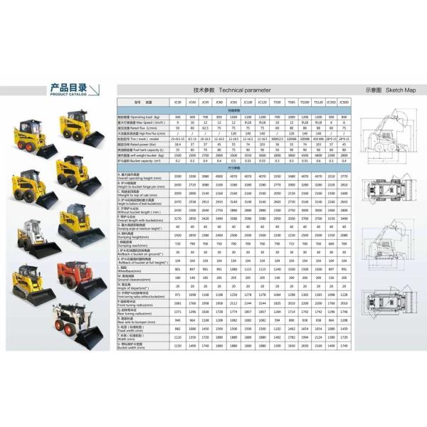 Ts125 Mini Crawler Skid Steer Loader