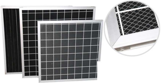 High Efficiency Metal Frame Panel Air Filter Activated Carbon Air Filter Easily Replaced